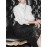 Fashion, Moderate, Luxury, Queen, New Socialite, Lady, Lace, Cut-out, Stand-up Collar, Temperament, High-end Shirt Top