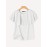 [Short Sleeve Ruffle Blouse] Elegant Plus Size Women's Blouse - Casual Short Sleeve with Ruffle Detail, Solid Color, Non-Stretch Polyester - Perfect for Spring/Summer