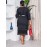Plus Size Fringe Hem Bodycon Dress, Elegant 3/4 Sleeve Midi Dress For Spring & Fall, Women's Plus Size Clothing