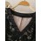 Stylish Long Sleeve Solid Color Contrast Lace Plus Size Women's Dress