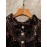 Plus Size, Women's Elegant Short Sleeve Round Neck Lace Detail A-Line Midi Dress with Button Front Closure & Elastic Waist - Machine Washable Solid Color Plus Size Party & Casual Dress