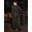 Plus Size - Elegant Plus Size Formal Evening Gown - Long Sleeve, Round Neck, Stretchy Fabric, Polka Dot Pattern, Perfect for Christmas Parties & Holiday, Holiday Party Dress | Elegant Formal Wear | Stretchy Fabric