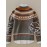 Plus Size - Plus Size Women'S Elegant Sweater - Soft Stretchy Winter Coat with Geometric Pattern, Long Sleeve Round Neck Casual Outerwear, Cozy Fall & Winter Wear, Cozy Winter Wear | Geometric Pattern Sweater | St