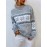 Plus Size, Women's Plus Size Winter Sweater Sweater Vest-like Long Sleeve Tunic - Soft Stretchy Turtleneck Sweater Coat with Snowflake & Print (Blue/White/Pink/Brown) - Cozy Christmas Party & Casual Outfits for Cold Weather - Plus